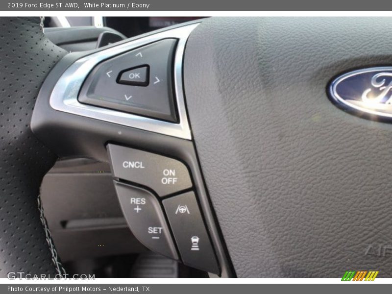 White Platinum / Ebony 2019 Ford Edge ST AWD