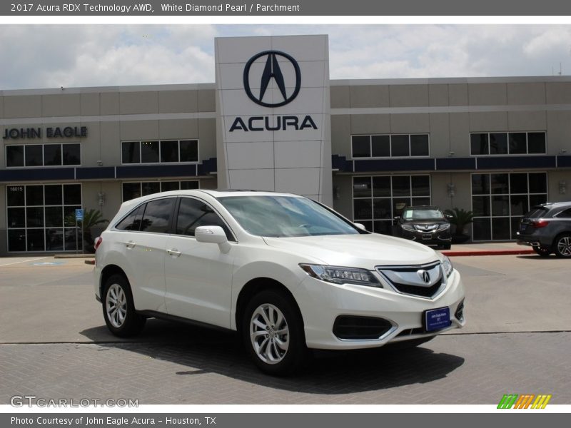 White Diamond Pearl / Parchment 2017 Acura RDX Technology AWD