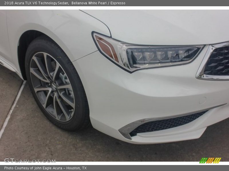 Bellanova White Pearl / Espresso 2018 Acura TLX V6 Technology Sedan