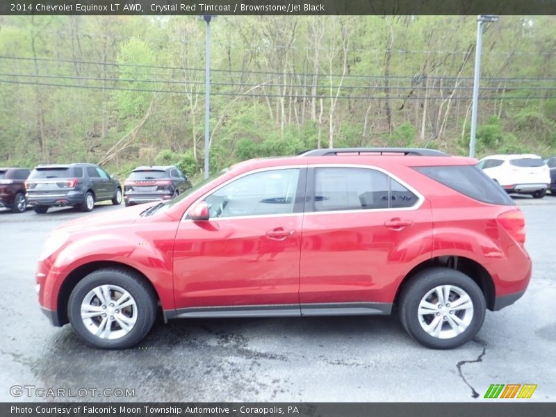 Crystal Red Tintcoat / Brownstone/Jet Black 2014 Chevrolet Equinox LT AWD