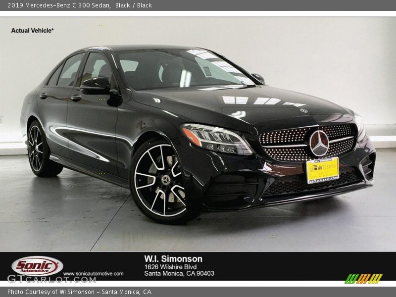 Black / Black 2019 Mercedes-Benz C 300 Sedan