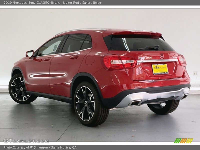 Jupiter Red / Sahara Beige 2019 Mercedes-Benz GLA 250 4Matic