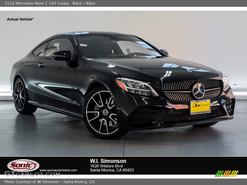 Black / Black 2019 Mercedes-Benz C 300 Coupe