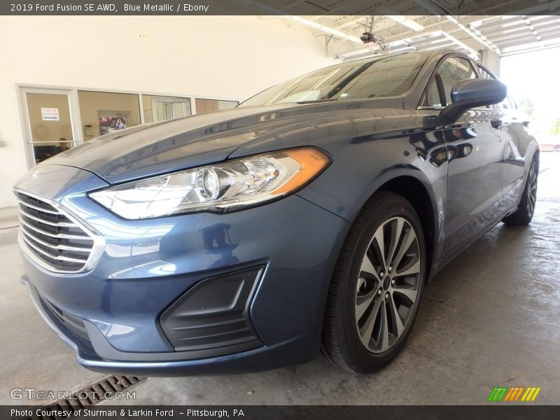 Blue Metallic / Ebony 2019 Ford Fusion SE AWD