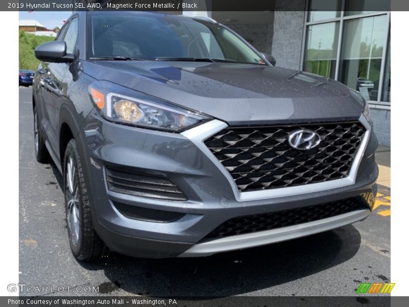 Magnetic Force Metallic / Black 2019 Hyundai Tucson SEL AWD