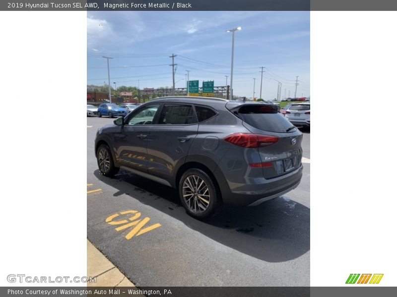 Magnetic Force Metallic / Black 2019 Hyundai Tucson SEL AWD