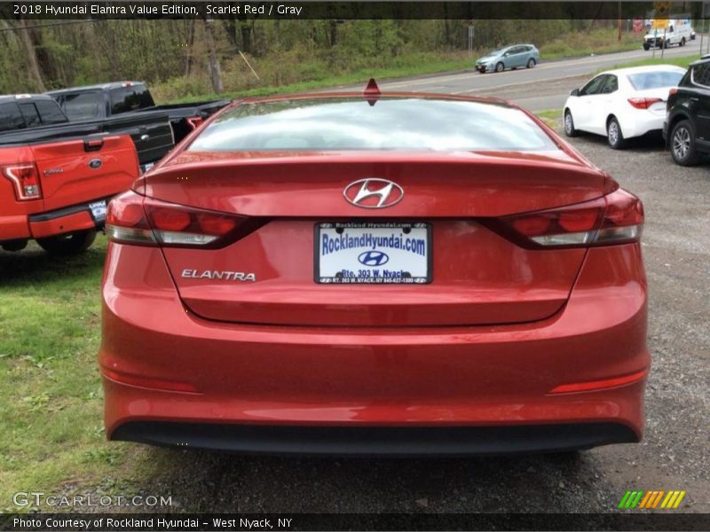 Scarlet Red / Gray 2018 Hyundai Elantra Value Edition