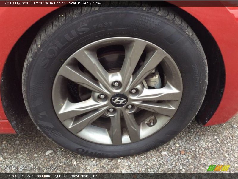Scarlet Red / Gray 2018 Hyundai Elantra Value Edition