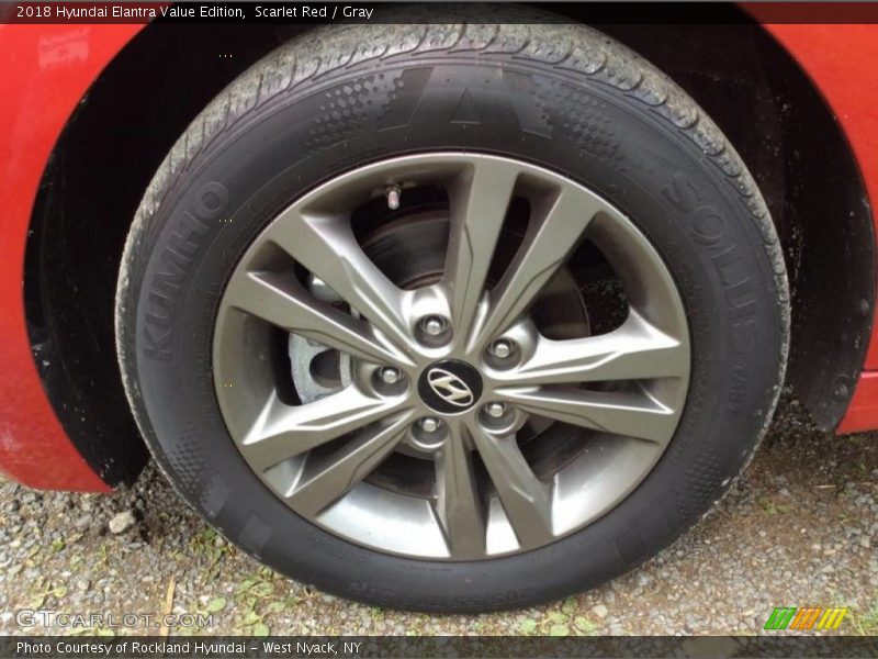 Scarlet Red / Gray 2018 Hyundai Elantra Value Edition