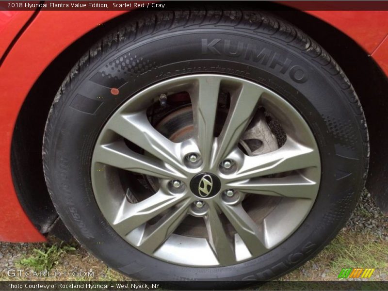 Scarlet Red / Gray 2018 Hyundai Elantra Value Edition