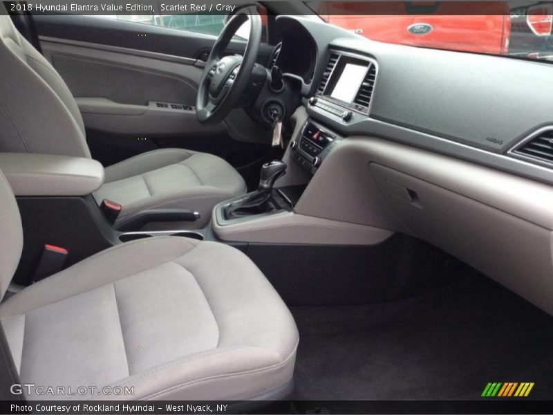 Scarlet Red / Gray 2018 Hyundai Elantra Value Edition