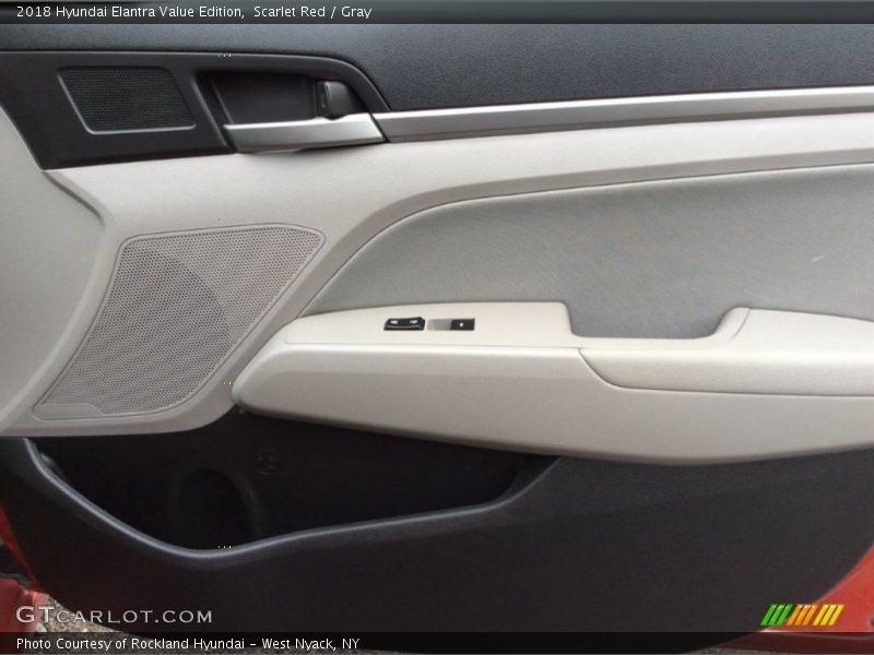 Scarlet Red / Gray 2018 Hyundai Elantra Value Edition