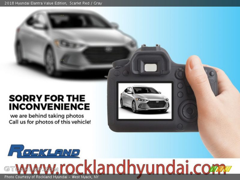 Scarlet Red / Gray 2018 Hyundai Elantra Value Edition