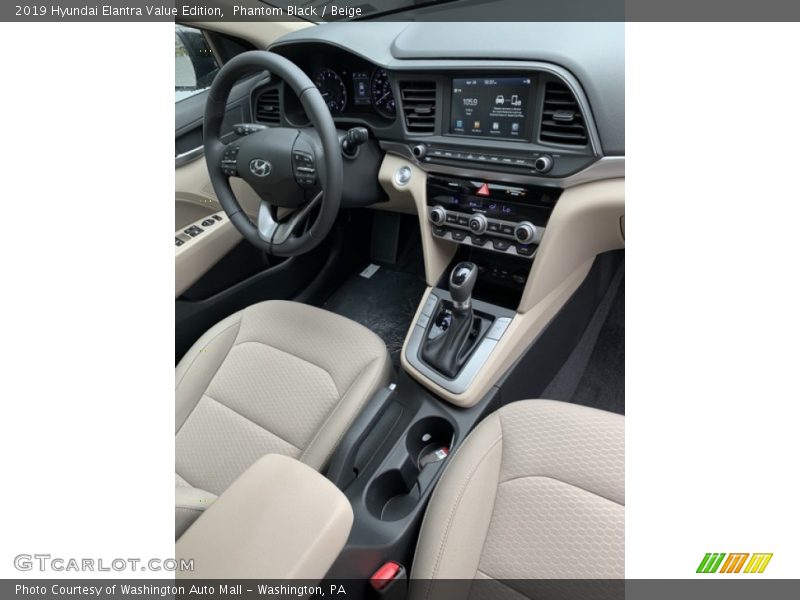 Phantom Black / Beige 2019 Hyundai Elantra Value Edition