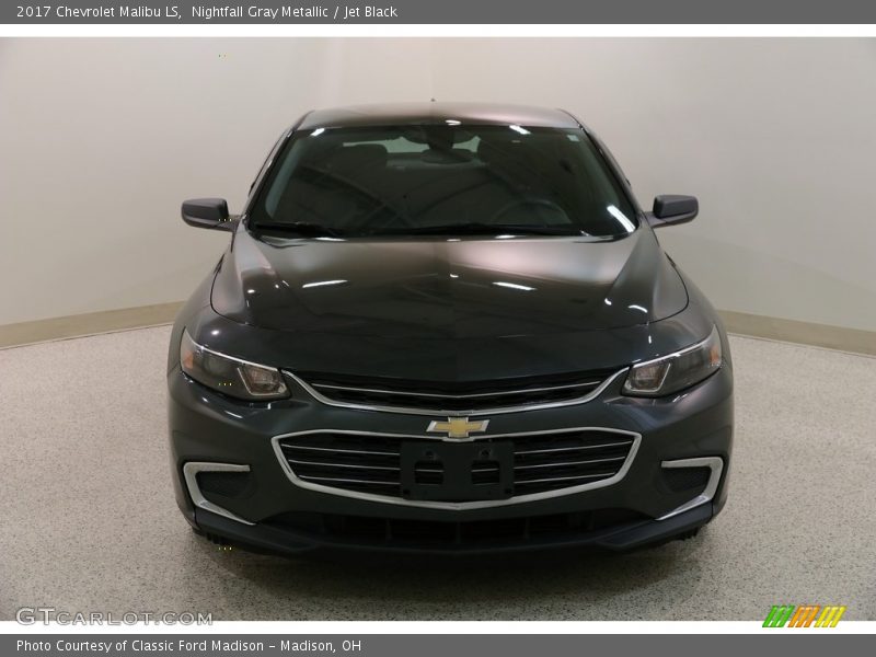 Nightfall Gray Metallic / Jet Black 2017 Chevrolet Malibu LS