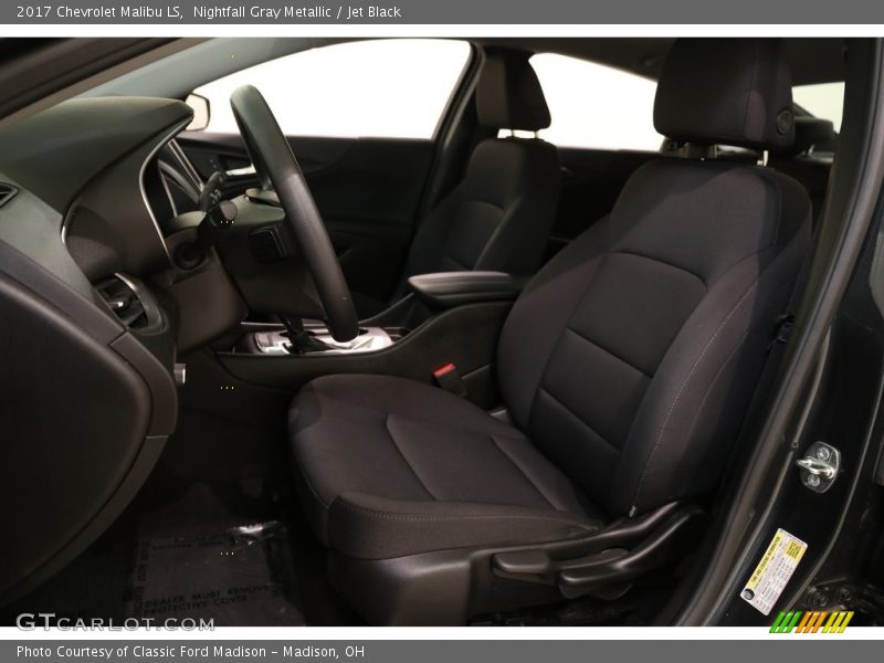 Nightfall Gray Metallic / Jet Black 2017 Chevrolet Malibu LS