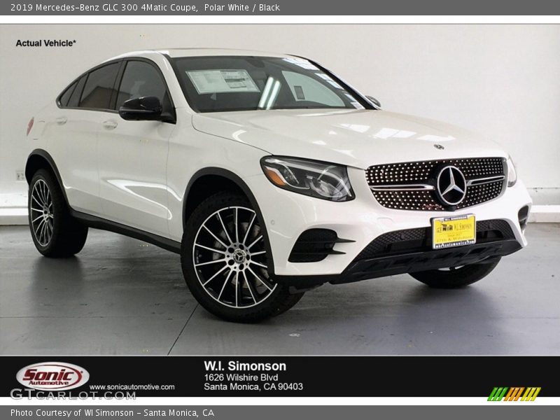 Polar White / Black 2019 Mercedes-Benz GLC 300 4Matic Coupe