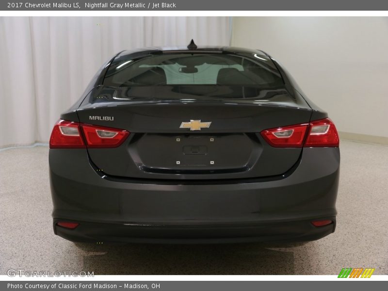 Nightfall Gray Metallic / Jet Black 2017 Chevrolet Malibu LS