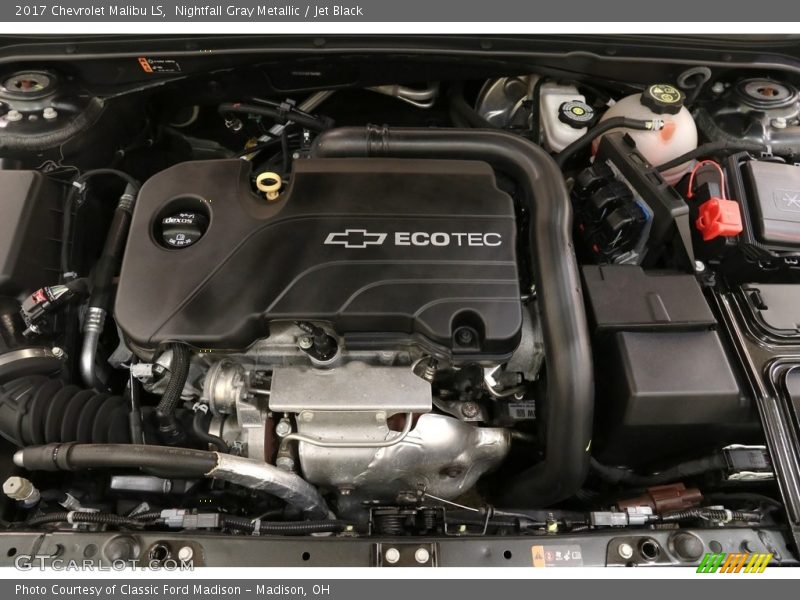 Nightfall Gray Metallic / Jet Black 2017 Chevrolet Malibu LS