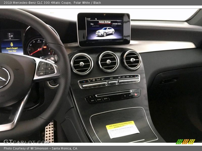 Polar White / Black 2019 Mercedes-Benz GLC 300 4Matic Coupe