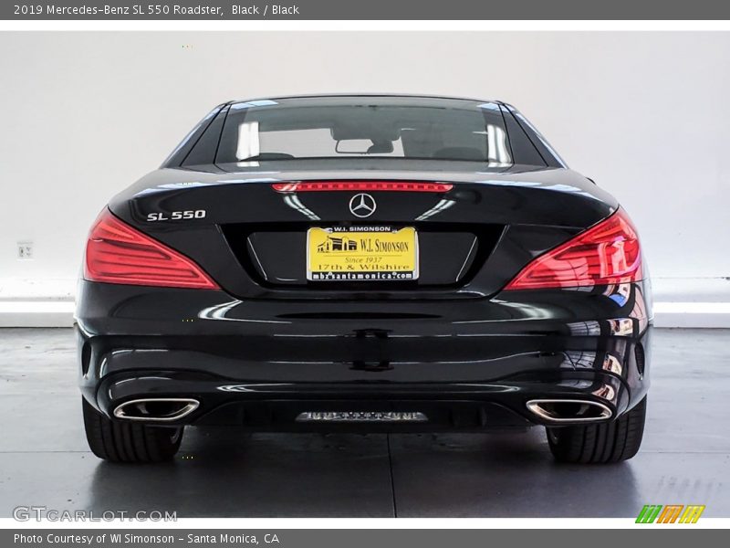 Black / Black 2019 Mercedes-Benz SL 550 Roadster