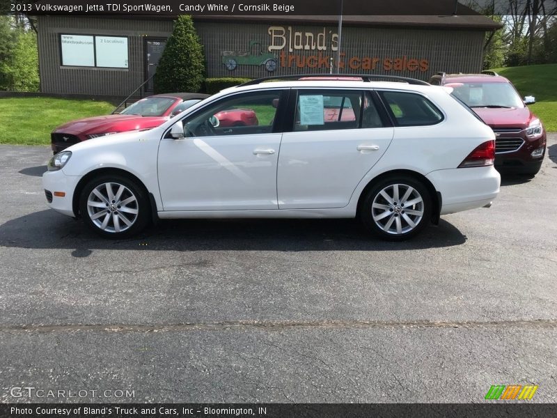 Candy White / Cornsilk Beige 2013 Volkswagen Jetta TDI SportWagen
