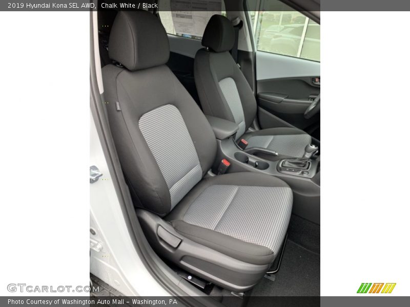 Chalk White / Black 2019 Hyundai Kona SEL AWD