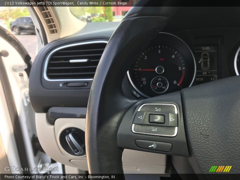 Candy White / Cornsilk Beige 2013 Volkswagen Jetta TDI SportWagen