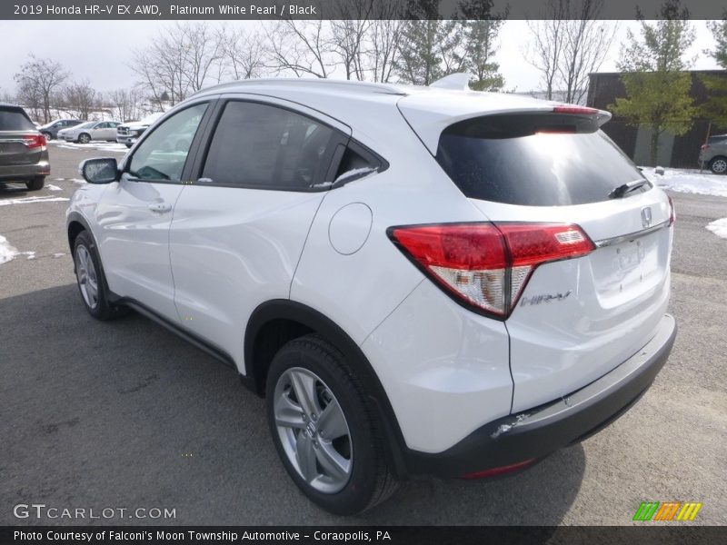 Platinum White Pearl / Black 2019 Honda HR-V EX AWD