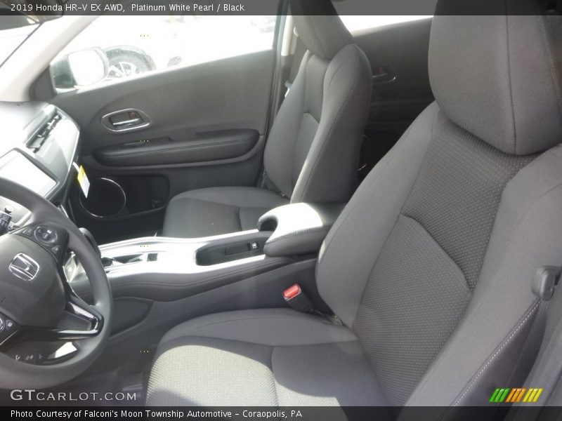 Platinum White Pearl / Black 2019 Honda HR-V EX AWD