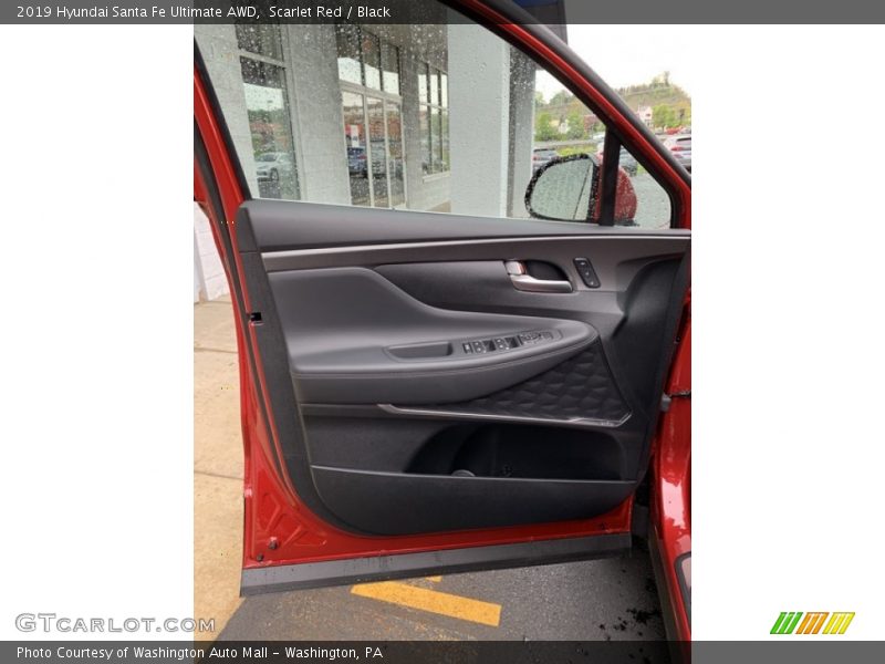 Scarlet Red / Black 2019 Hyundai Santa Fe Ultimate AWD