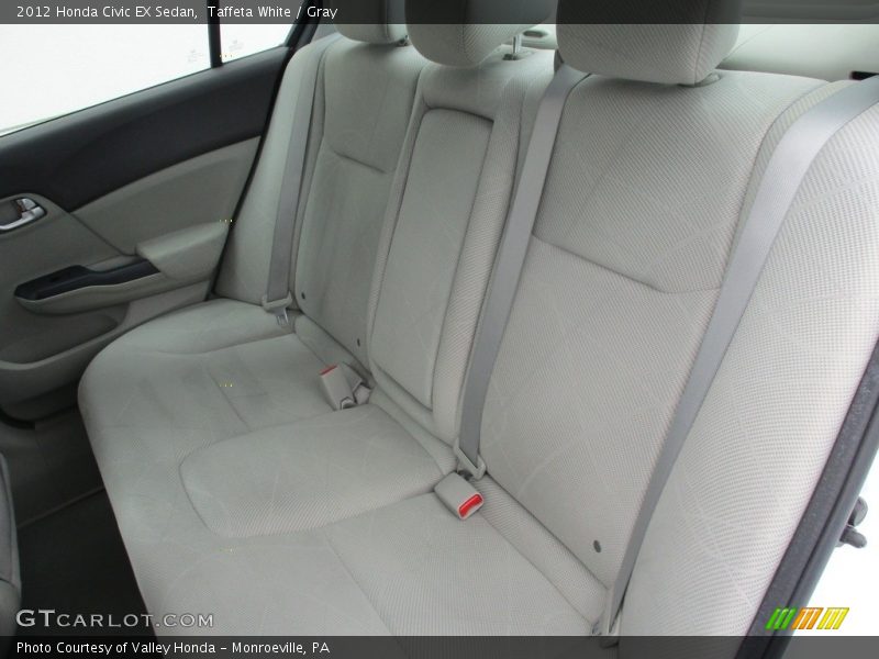 Taffeta White / Gray 2012 Honda Civic EX Sedan