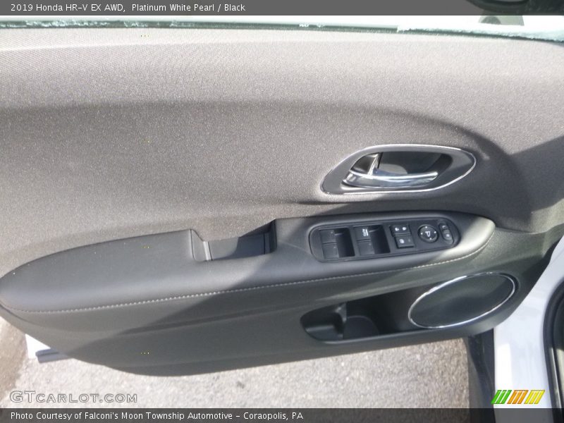 Platinum White Pearl / Black 2019 Honda HR-V EX AWD