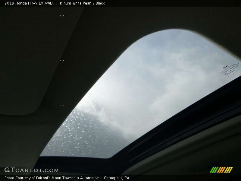 Platinum White Pearl / Black 2019 Honda HR-V EX AWD