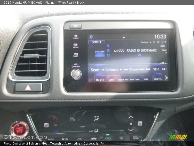Platinum White Pearl / Black 2019 Honda HR-V EX AWD