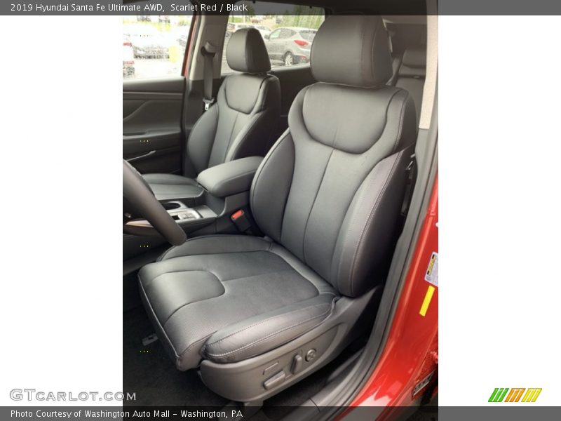 Scarlet Red / Black 2019 Hyundai Santa Fe Ultimate AWD