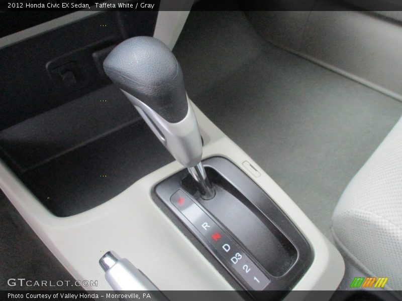 Taffeta White / Gray 2012 Honda Civic EX Sedan