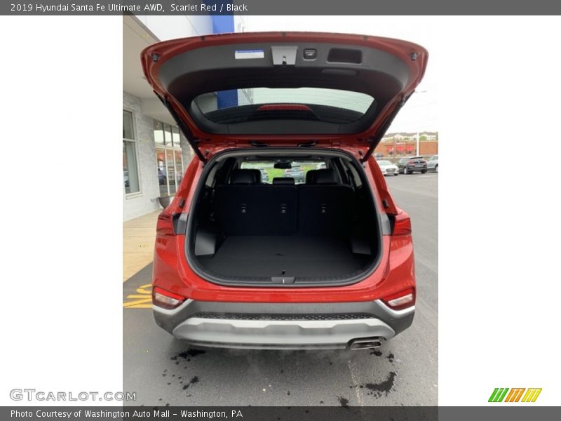 Scarlet Red / Black 2019 Hyundai Santa Fe Ultimate AWD