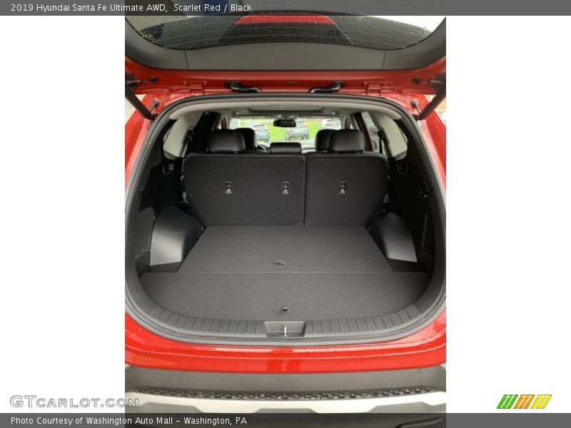 Scarlet Red / Black 2019 Hyundai Santa Fe Ultimate AWD