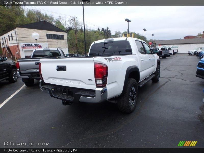 Super White / TRD Graphite 2019 Toyota Tacoma TRD Off-Road Double Cab 4x4