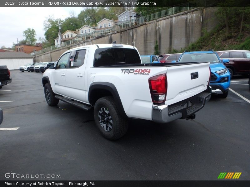 Super White / TRD Graphite 2019 Toyota Tacoma TRD Off-Road Double Cab 4x4