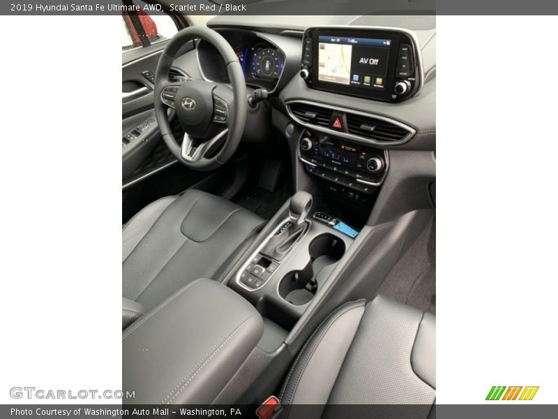 Scarlet Red / Black 2019 Hyundai Santa Fe Ultimate AWD