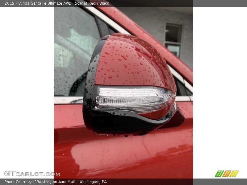 Scarlet Red / Black 2019 Hyundai Santa Fe Ultimate AWD