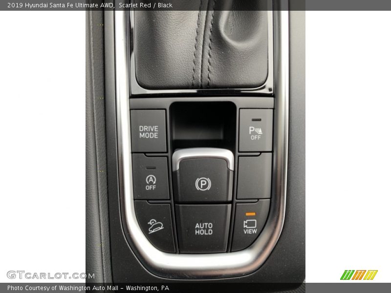 Scarlet Red / Black 2019 Hyundai Santa Fe Ultimate AWD