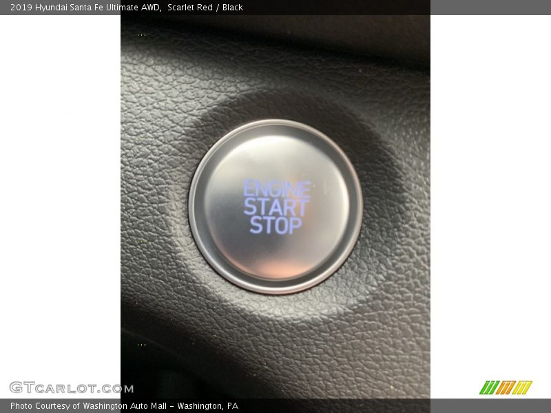 Scarlet Red / Black 2019 Hyundai Santa Fe Ultimate AWD