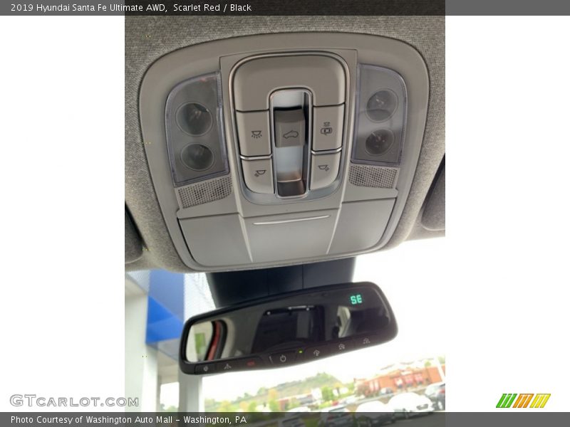 Scarlet Red / Black 2019 Hyundai Santa Fe Ultimate AWD