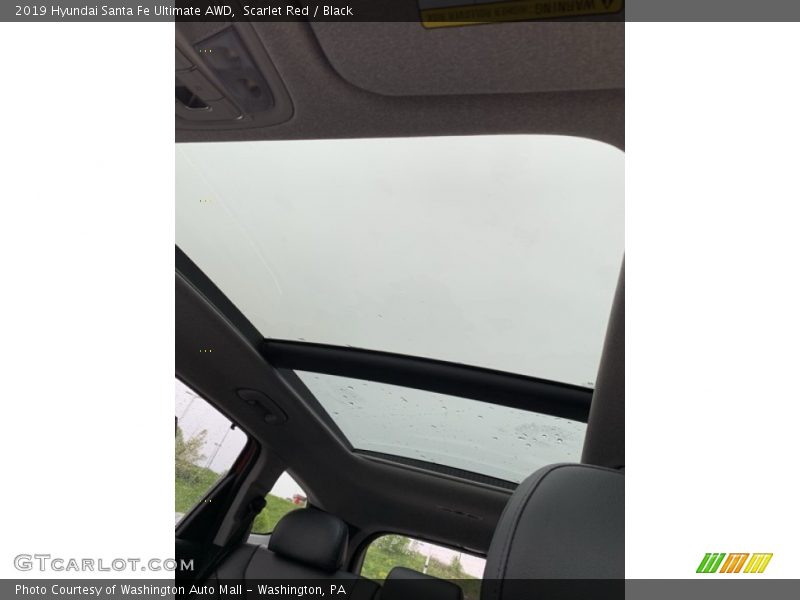 Scarlet Red / Black 2019 Hyundai Santa Fe Ultimate AWD