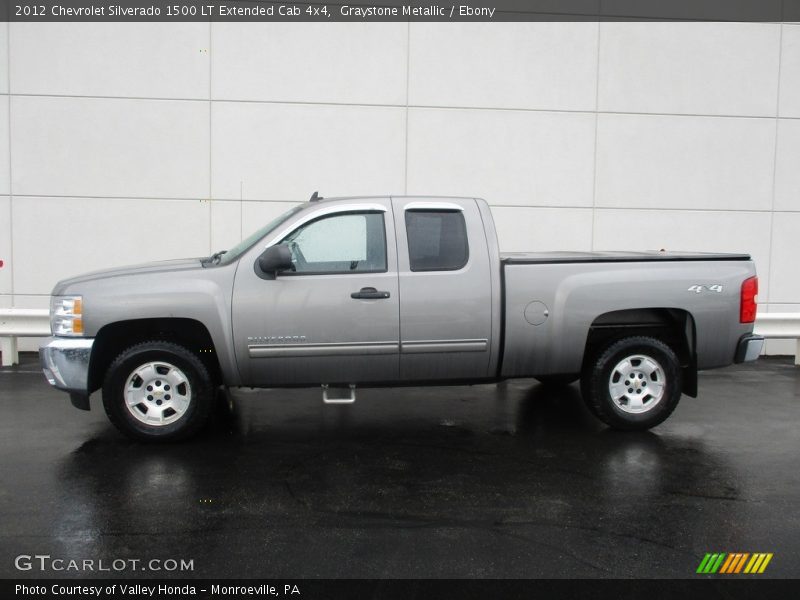 Graystone Metallic / Ebony 2012 Chevrolet Silverado 1500 LT Extended Cab 4x4