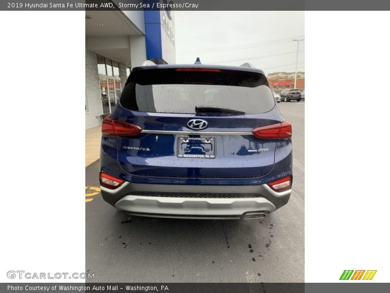 Stormy Sea / Espresso/Gray 2019 Hyundai Santa Fe Ultimate AWD
