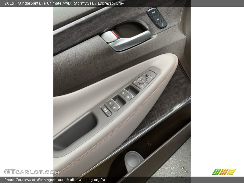 Stormy Sea / Espresso/Gray 2019 Hyundai Santa Fe Ultimate AWD